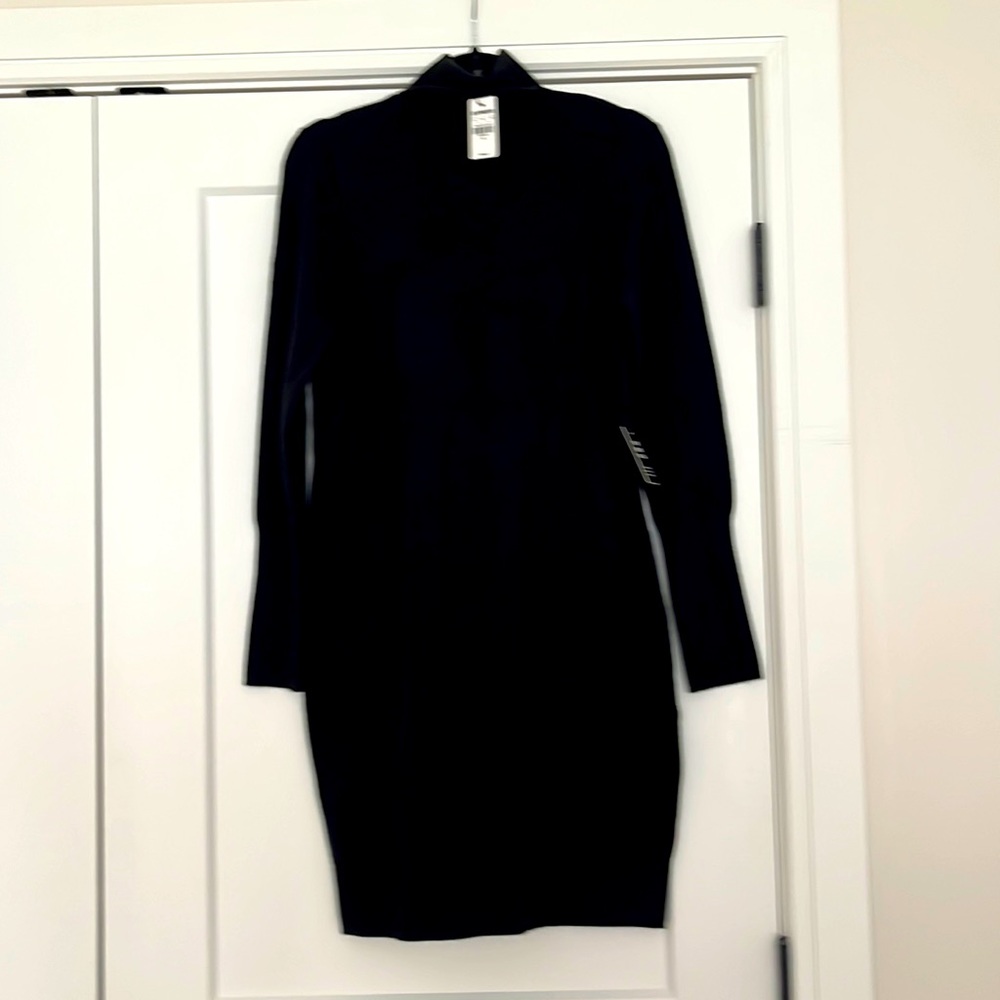Express black turtleneck sweater dress NWT